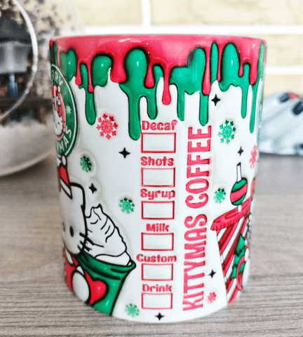 Kuromi Baskı içi ve Kulpu Renkli Kupa