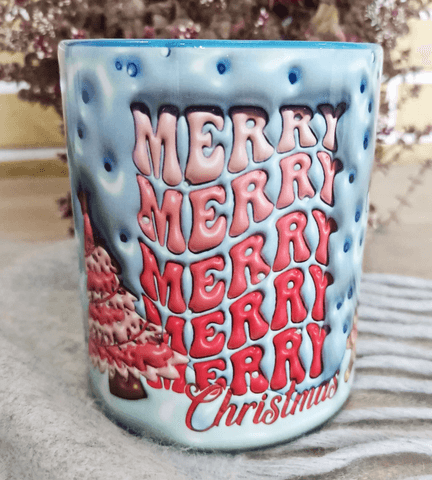 Labubu Baskı içi ve Kulpu Renkli Kupa