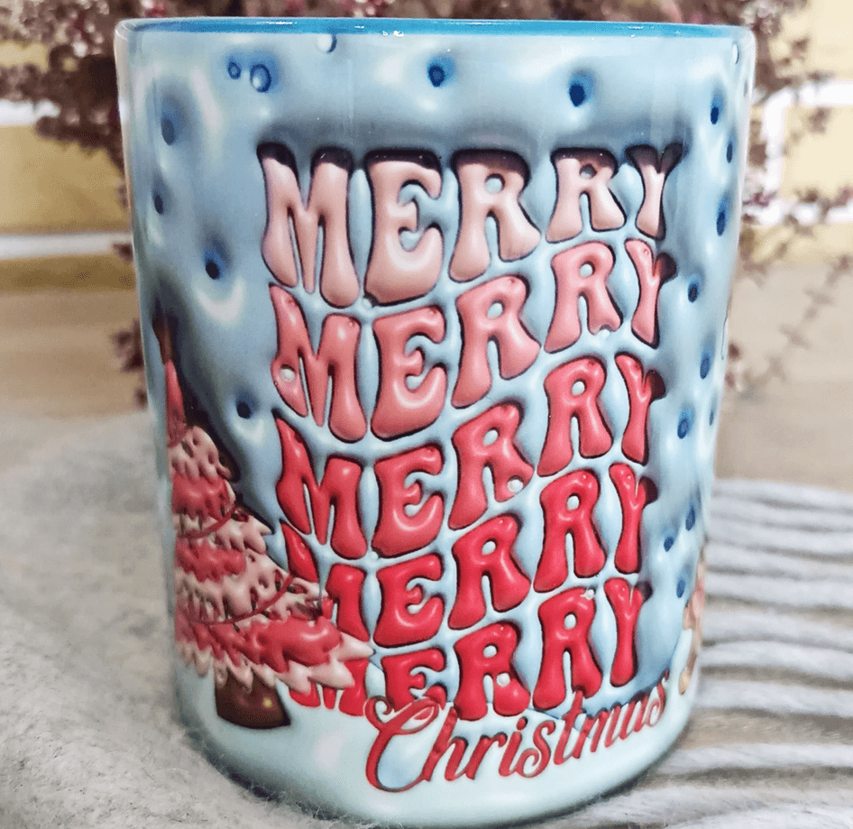 Labubu Baskı içi ve Kulpu Renkli Kupa