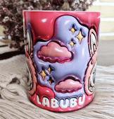 Labubu Baskı içi ve Kulpu Renkli Kupa