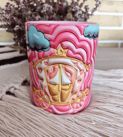 Labubu Baskı içi ve Kulpu Renkli Kupa