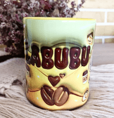 Labubu Baskı içi ve Kulpu Renkli Kupa