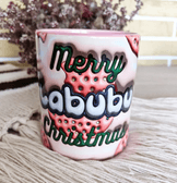 Labubu Baskı içi ve Kulpu Renkli Kupa