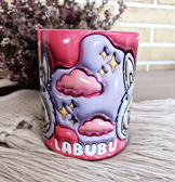 Labubu Baskı içi ve Kulpu Renkli Kupa