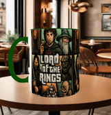 Lord of the Ring Baskı içi ve Kulpu Renkli Kupa