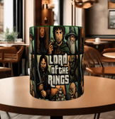 Lord of the Ring Baskı içi ve Kulpu Renkli Kupa