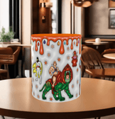 He MAN Baskı içi ve Kulpu Renkli Kupa