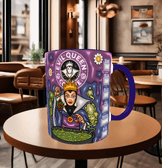 malefiz Baskı içi ve Kulpu Renkli Kupa