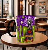 malefiz Baskı içi ve Kulpu Renkli Kupa