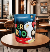 Mario Baskı içi ve Kulpu Renkli Kupa