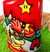 Mario Baskı içi ve Kulpu Renkli Kupa