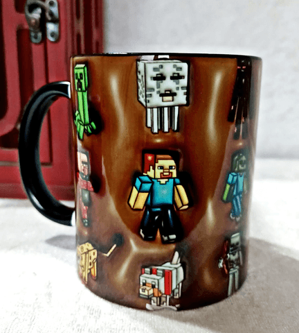 Gamer Oyuncu Baskı içi ve Kulpu Renkli Kupa