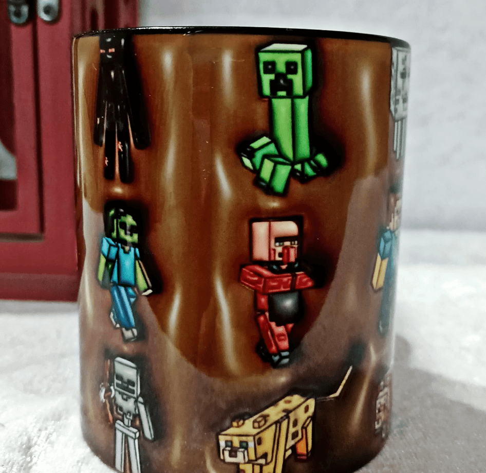 Gamer Oyuncu Baskı içi ve Kulpu Renkli Kupa