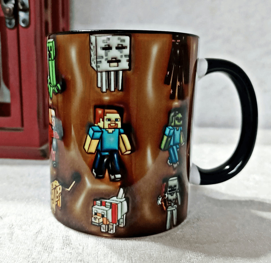 Gamer Oyuncu Baskı içi ve Kulpu Renkli Kupa