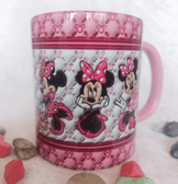 Minnie Baskı içi ve Kulpu Renkli Kupa