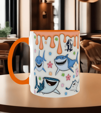 Nemo Baskı içi ve Kulpu Renkli Kupa