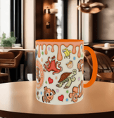 Nemo Baskı içi ve Kulpu Renkli Kupa