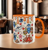 Nemo Baskı içi ve Kulpu Renkli Kupa