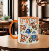 Nemo Baskı içi ve Kulpu Renkli Kupa