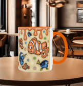 Nemo Baskı içi ve Kulpu Renkli Kupa