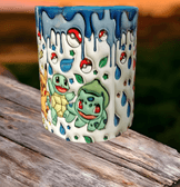 Pokemon Baskı içi ve Kulpu Renkli Kupa
