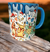 Pokemon Baskı içi ve Kulpu Renkli Kupa