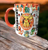 Pokemon Baskı içi ve Kulpu Renkli Kupa