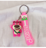 Sevimli ayıcık silikon lüks anahtarlık çanta aksesuar