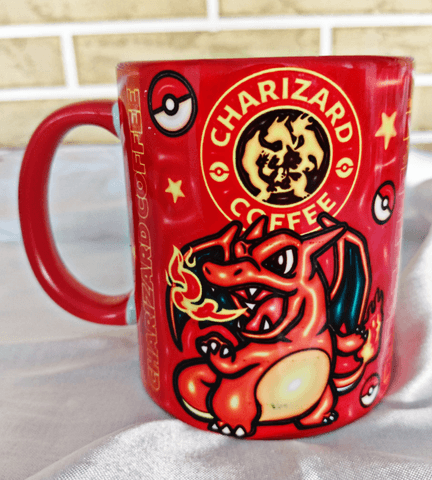 Pokemon Baskı içi ve Kulpu Renkli Kupa