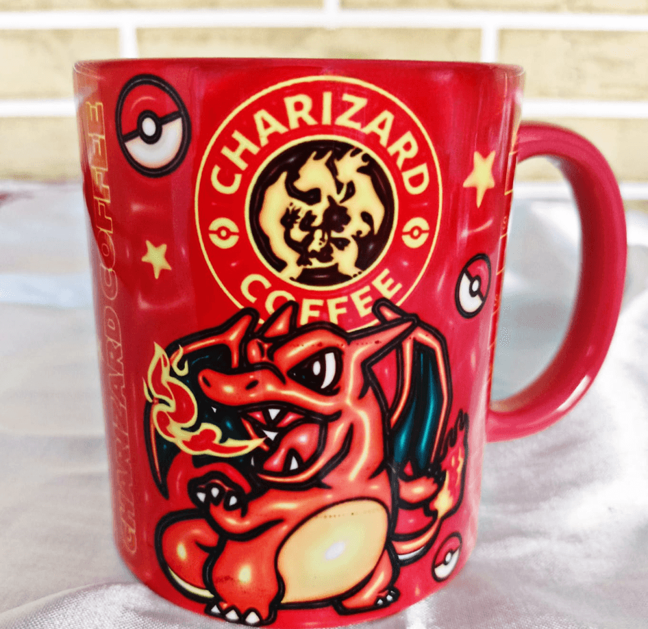 Pokemon Baskı içi ve Kulpu Renkli Kupa