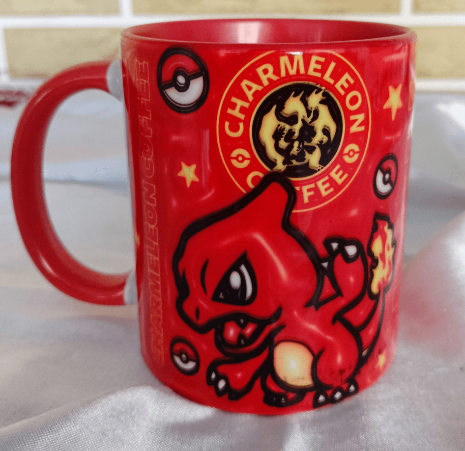 Pokemon Baskı içi ve Kulpu Renkli Kupa