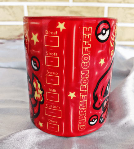 Pokemon Baskı içi ve Kulpu Renkli Kupa