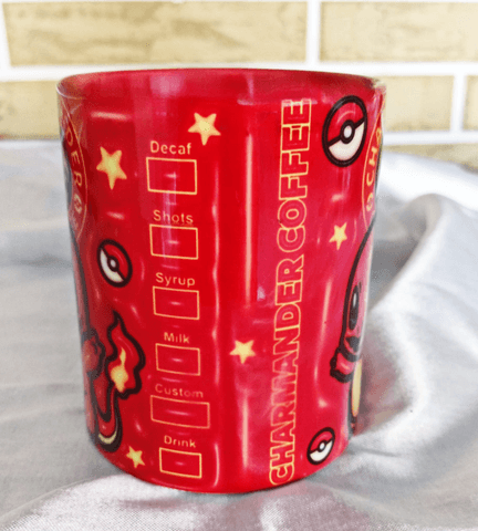 Pokemon Baskı içi ve Kulpu Renkli Kupa