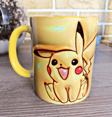 Pokemon Baskı içi ve Kulpu Renkli Kupa