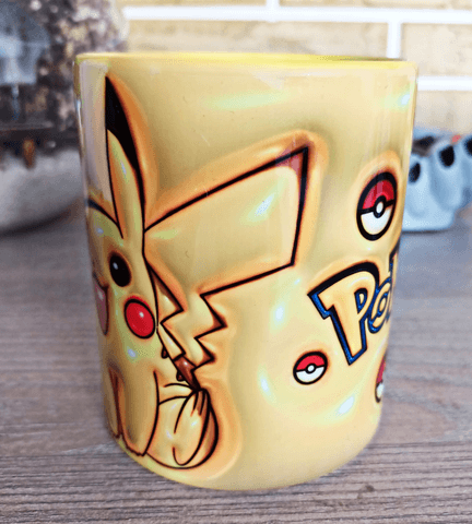 Pokemon Baskı içi ve Kulpu Renkli Kupa