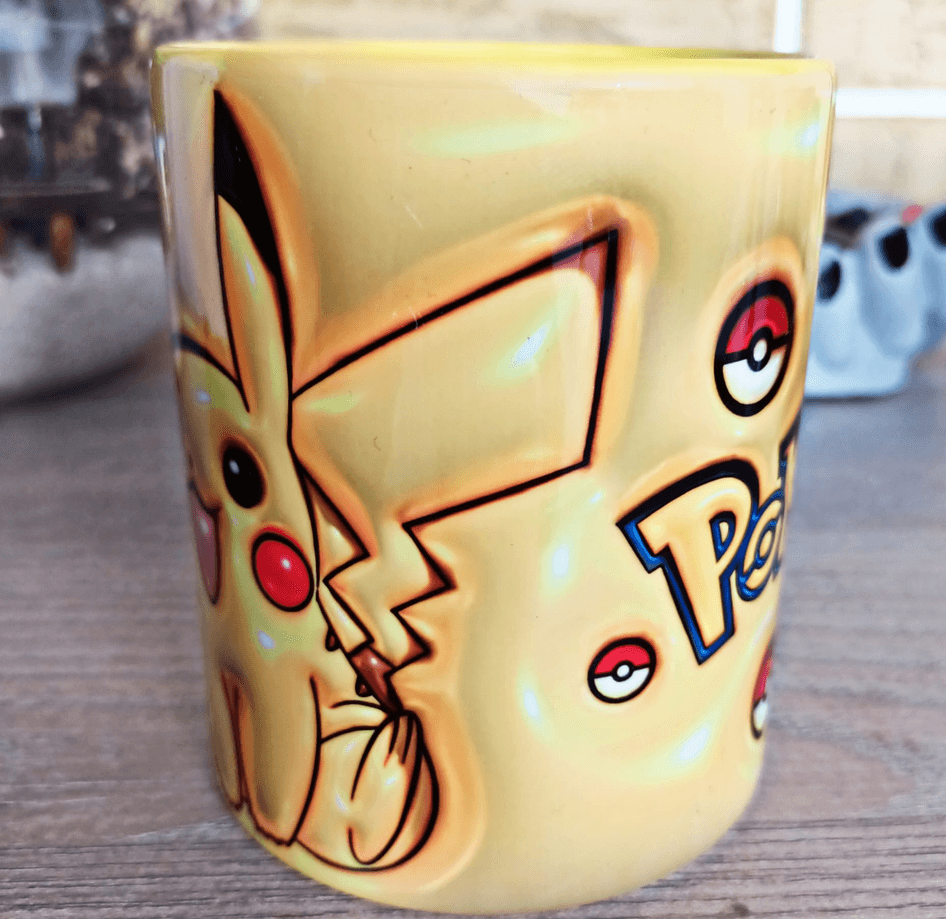Pokemon Baskı içi ve Kulpu Renkli Kupa