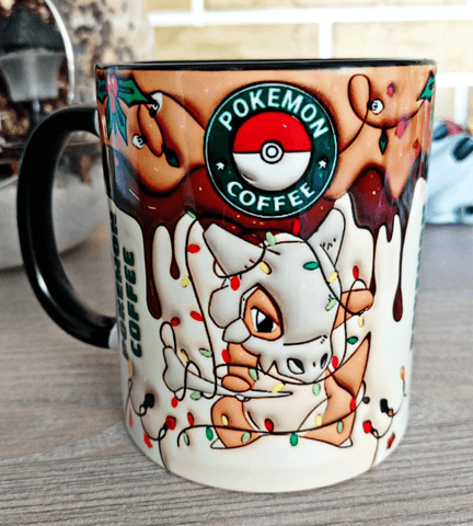 Pokemon Baskı içi ve Kulpu Renkli Kupa