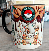 Pokemon Baskı içi ve Kulpu Renkli Kupa