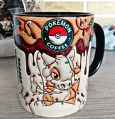 Pokemon Baskı içi ve Kulpu Renkli Kupa