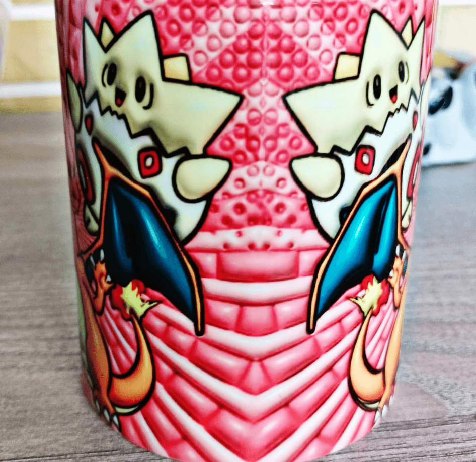 Pokemon Baskı içi ve Kulpu Renkli Kupa