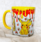 Pokemon Baskı içi ve Kulpu Renkli Kupa