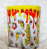 Pokemon Baskı içi ve Kulpu Renkli Kupa