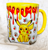 Pokemon Baskı içi ve Kulpu Renkli Kupa