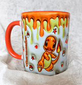 Pokemon Baskı içi ve Kulpu Renkli Kupa