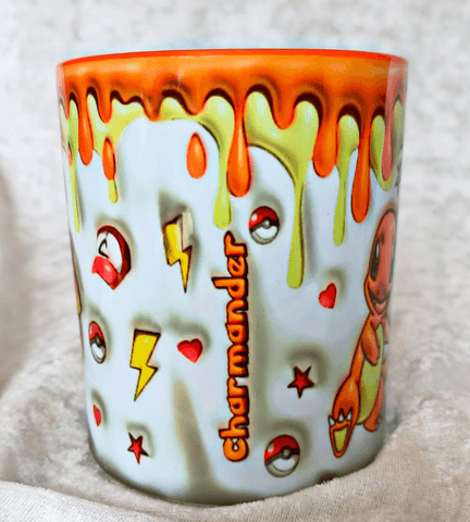 Pokemon Baskı içi ve Kulpu Renkli Kupa