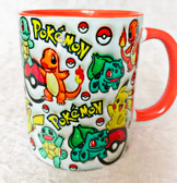 Pokemon Baskı içi ve Kulpu Renkli Kupa