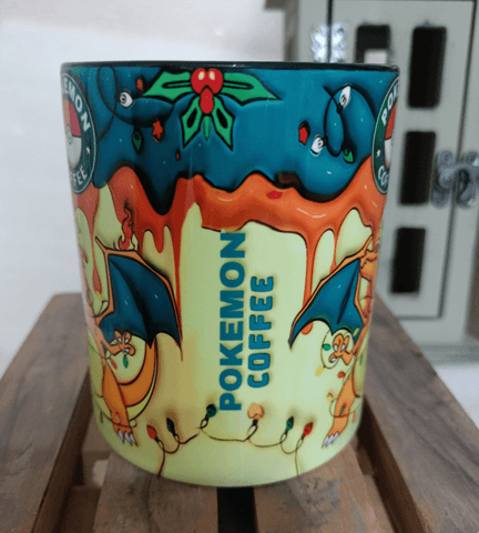 Pokemon Baskı içi ve Kulpu Renkli Kupa