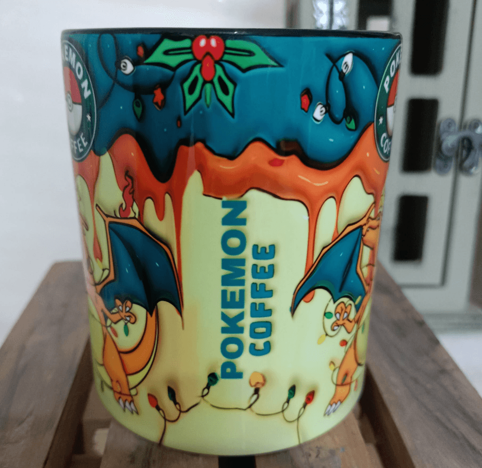 Pokemon Baskı içi ve Kulpu Renkli Kupa