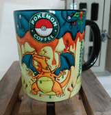 Pokemon Baskı içi ve Kulpu Renkli Kupa