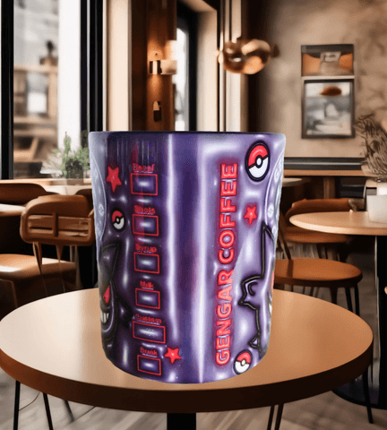 Pokemon Baskı içi ve Kulpu Renkli Kupa